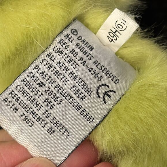 Light Green to Neon Green Applause Dakin Teddy Bear Plush Stuffed - Picture 7 of 7